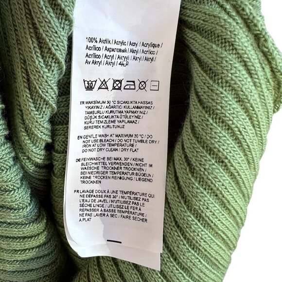 2/$30 Ribbed Knit Sleeveless Bodycon Midi Dress Size S Green Stretch Y2K NWT - Picture 8 of 8